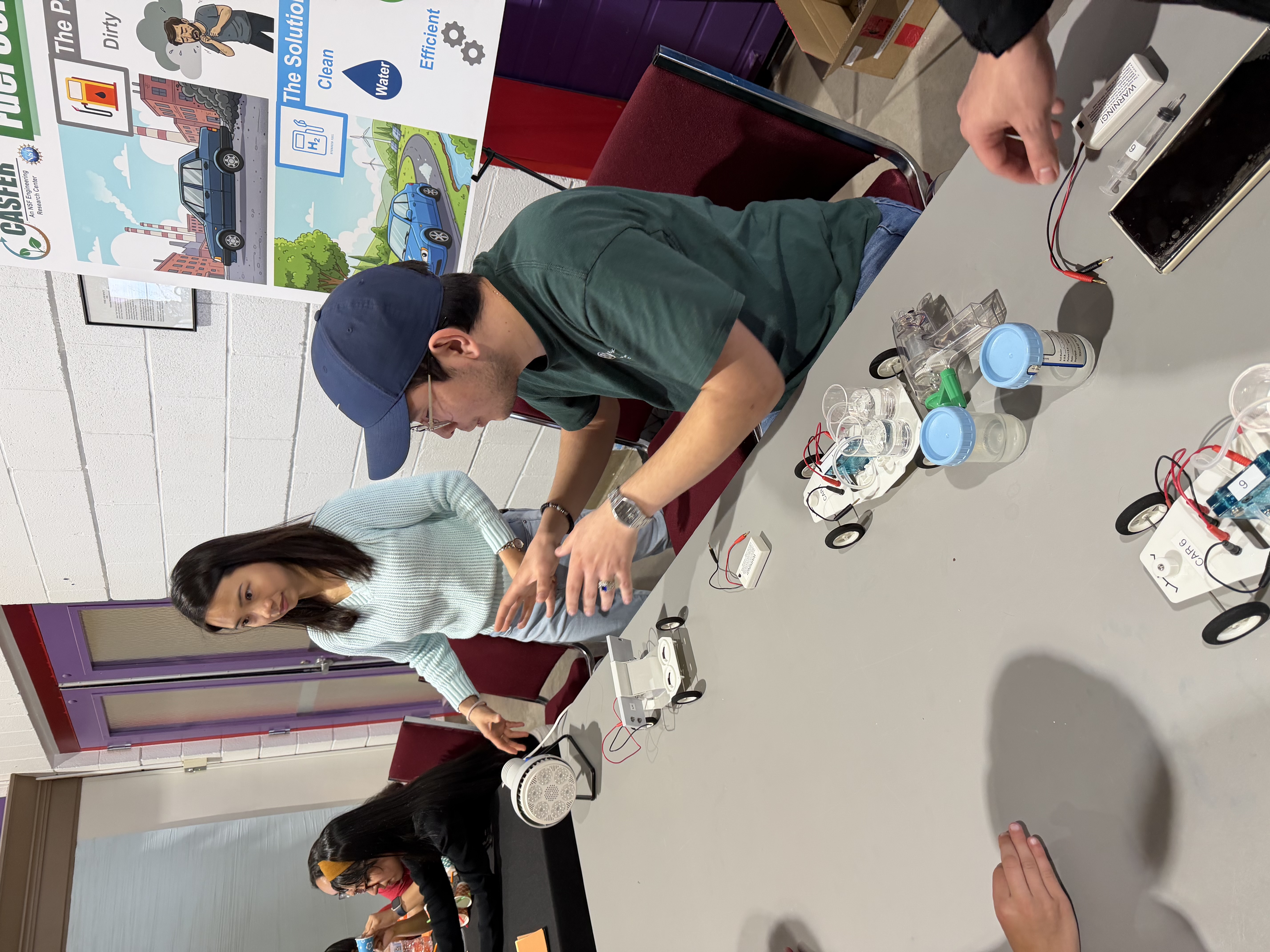 Science Day outreach demonstration with students and families